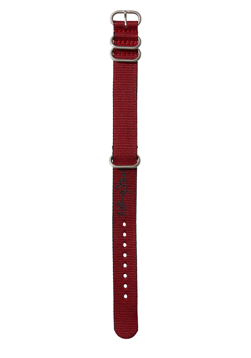 Rolling Stones 20mm Cinturino Unico Riciclato - Rosso