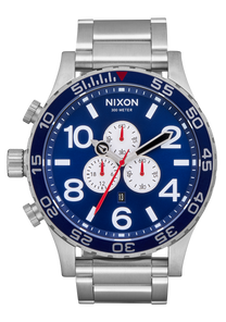 51-30 Chrono - Marineblau Sonnenschliff / Silber View 1