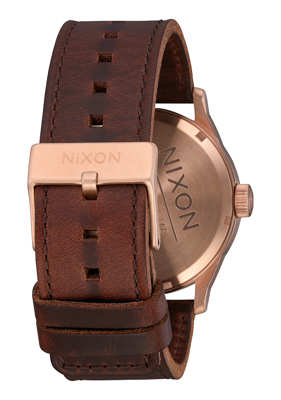 Sentry Leather - Rose Gold / Navy / Brown View 3