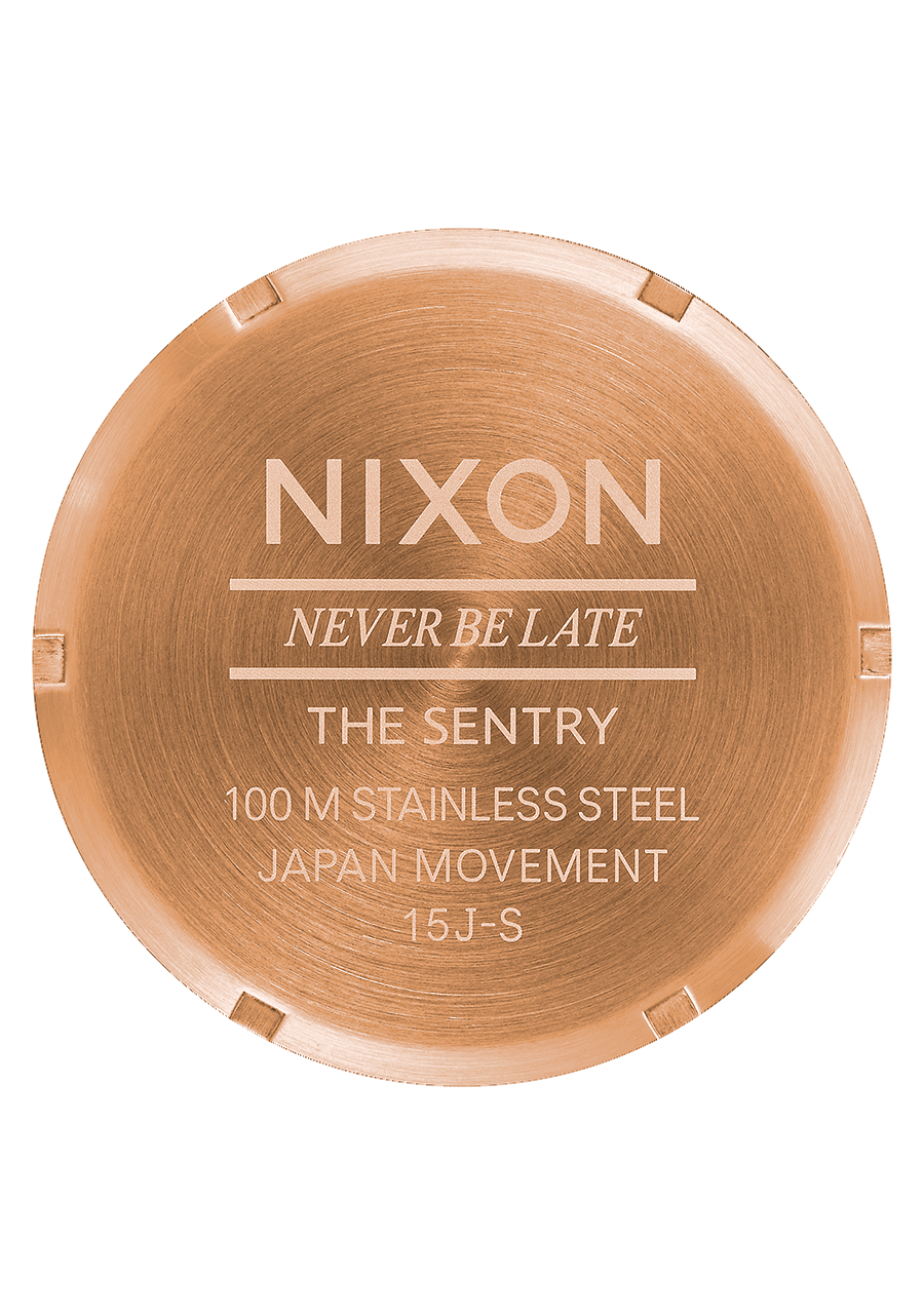 Sentry Leather - Rose Gold / Navy / Brown View 4