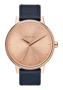 Kensington Leather - Rose Gold / Navy View 1