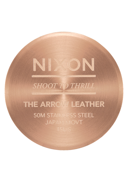 Arrow Leather - Or rose / noir