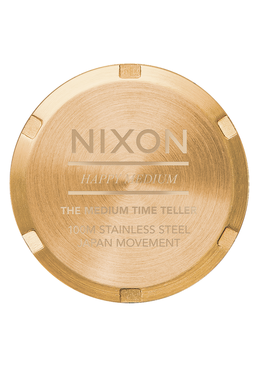 Medium Time Teller - Gold / Green Sunray View 5