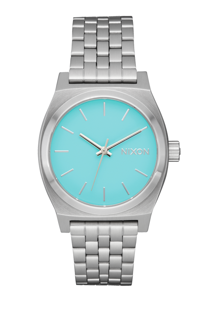 Moyenne Time Teller - Argent / Turquoise