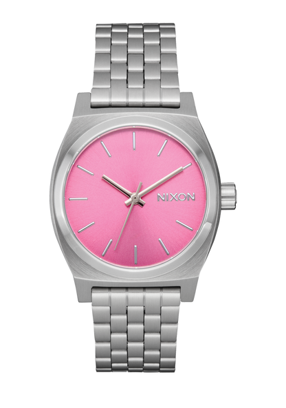 Medium Time Teller - Silver / Pink View 1