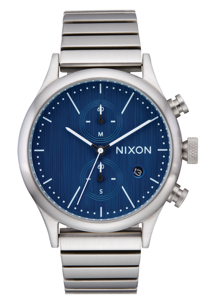 Station Chrono - Silver / Indigo View 1