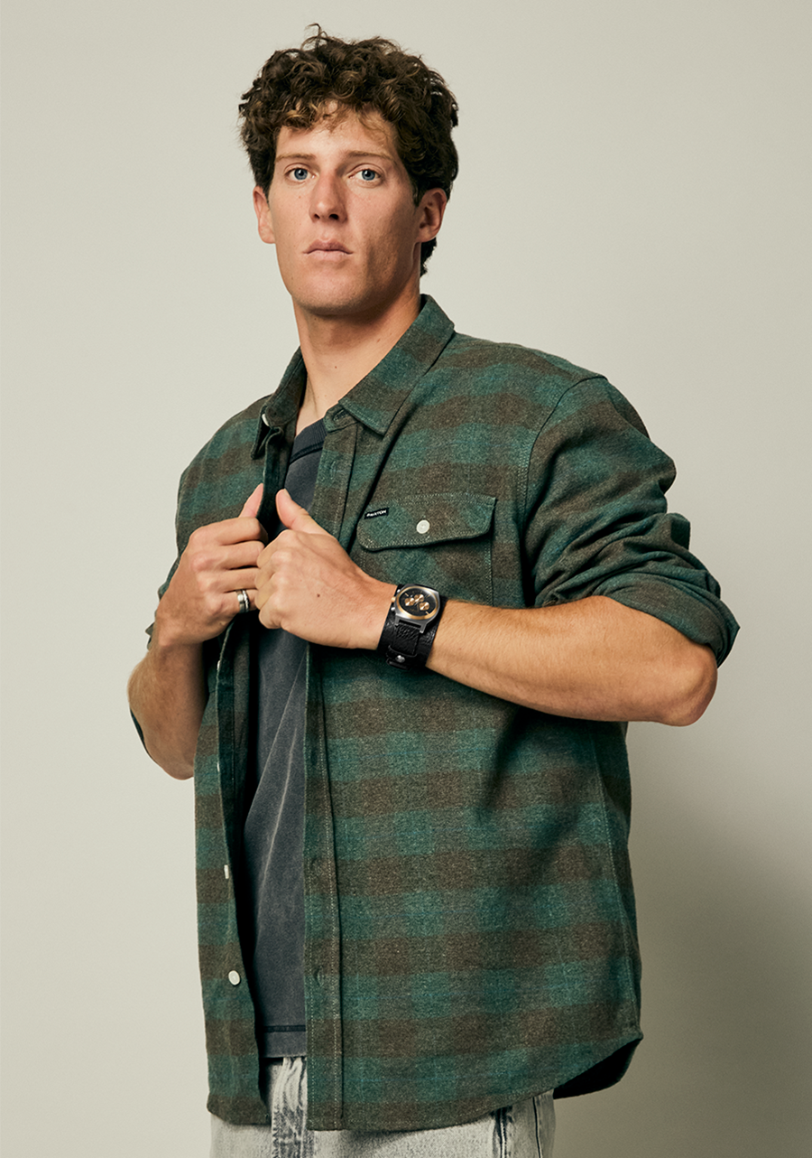 Time Teller Chrono Leder - Silber / Roségold / Schwarz View 6