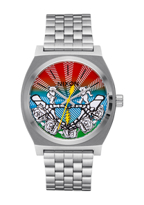 Grateful Dead Time Teller - All Silver / Bears / Roses View 1