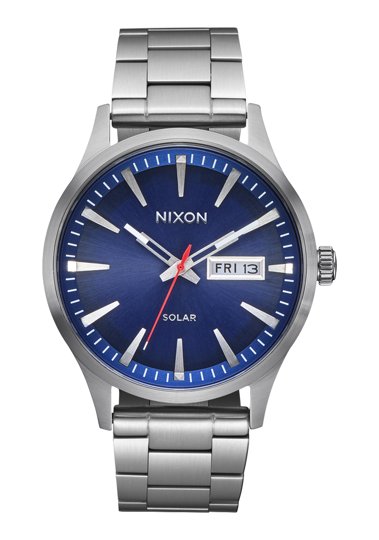 Sentry Solaire Acier Inoxydable - Bleu marine / Argent