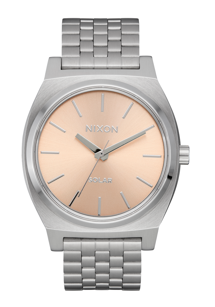 Time Teller Solar - Argento / Salmone