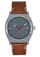 Time Teller Leather - Lt Gunmetal / Basalt / Sienna