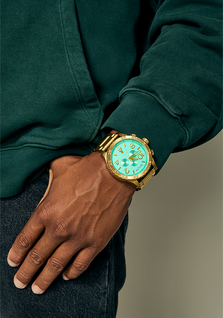 51-30 Chrono - Gold / Turquoise / Gold View 8