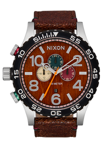 51-30 Chrono Leather - Silver / Rosewood / Chocolate View 1