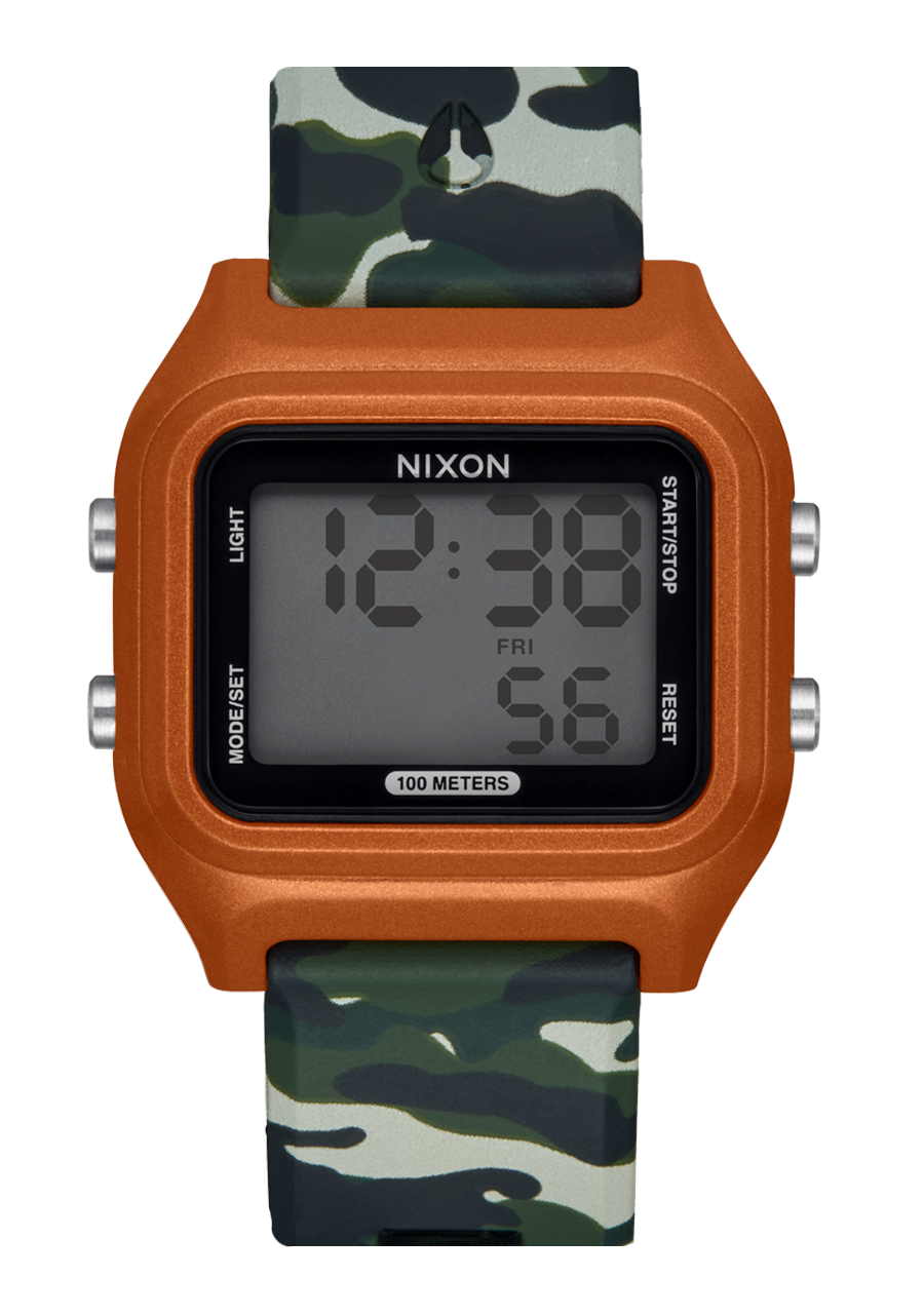 Ripper Digitaluhr | Rost / Tarnmuster | Recycelter Ozeanplastik – Nixon EU