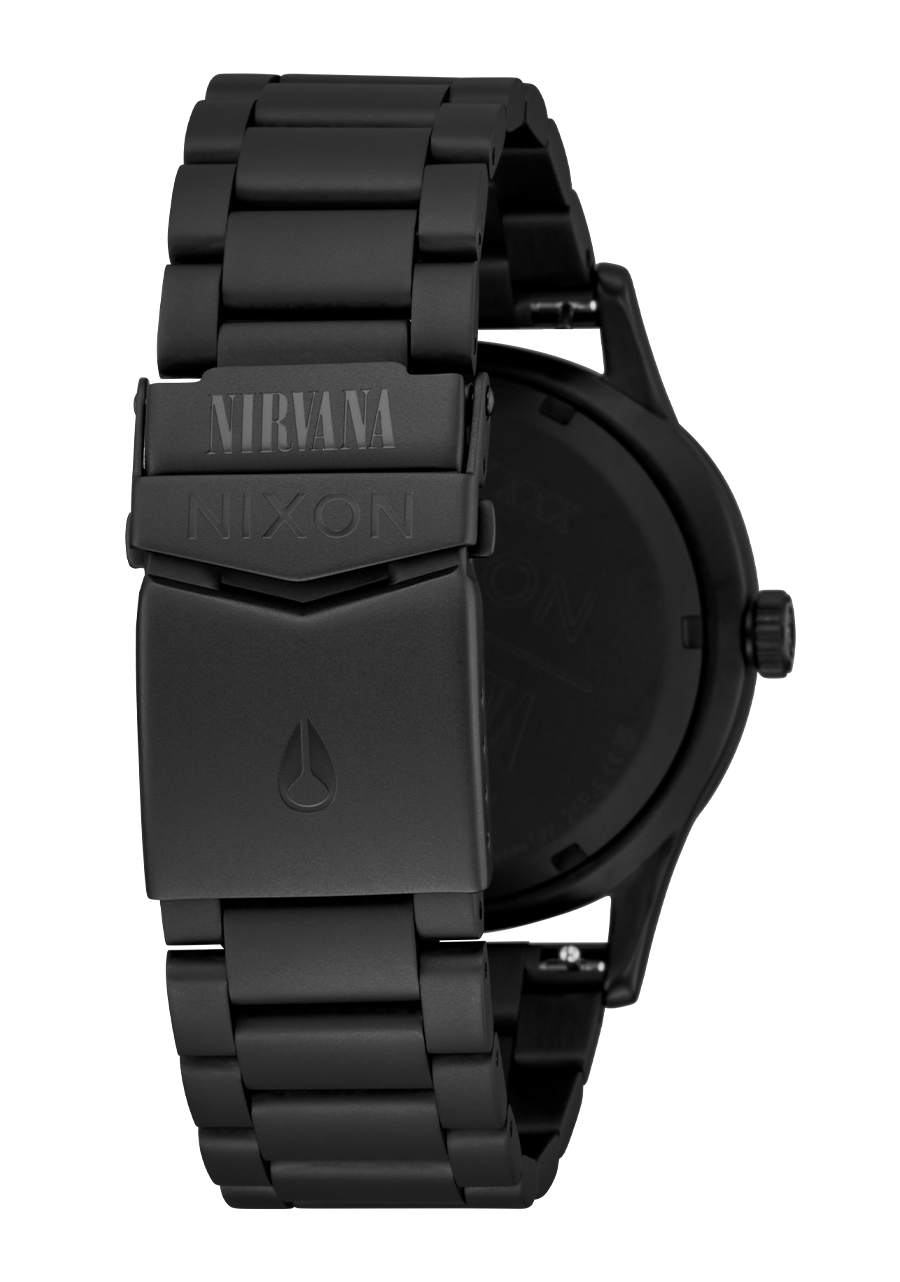 
Nixon Nirvana Sentry Wobble Watch - Analog - Matte Super Black/Black-Yellow - View 4