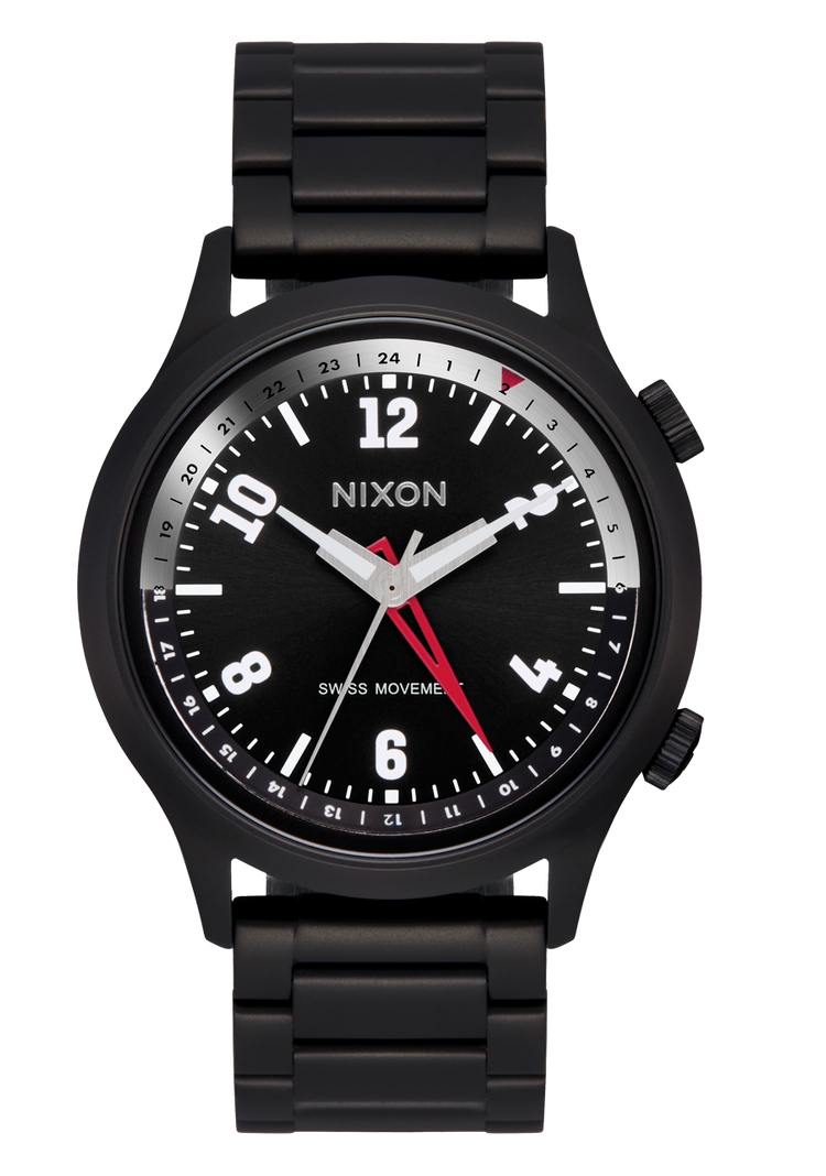 Drifter GMT - Super Black / Schwarzes Sonnenstrahl-Zifferblatt