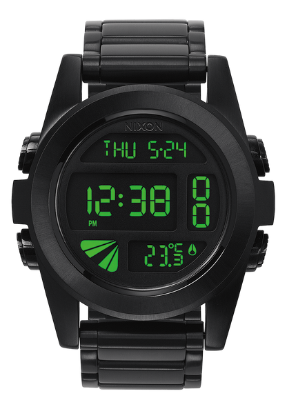 Unit Stainless Steel - All Black / Green View 1