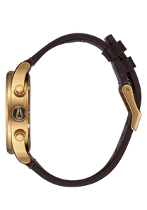 Sentry Chrono Leather - Gold / Indigo / Brown View 2
