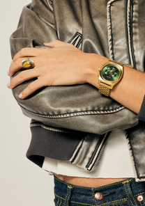 Time Teller Chrono - Oro / Raggio di sole verde View 10