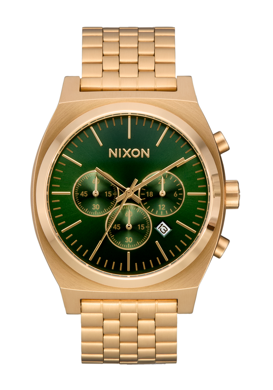 Time Teller Chrono - Oro / Raggio di sole verde View 1