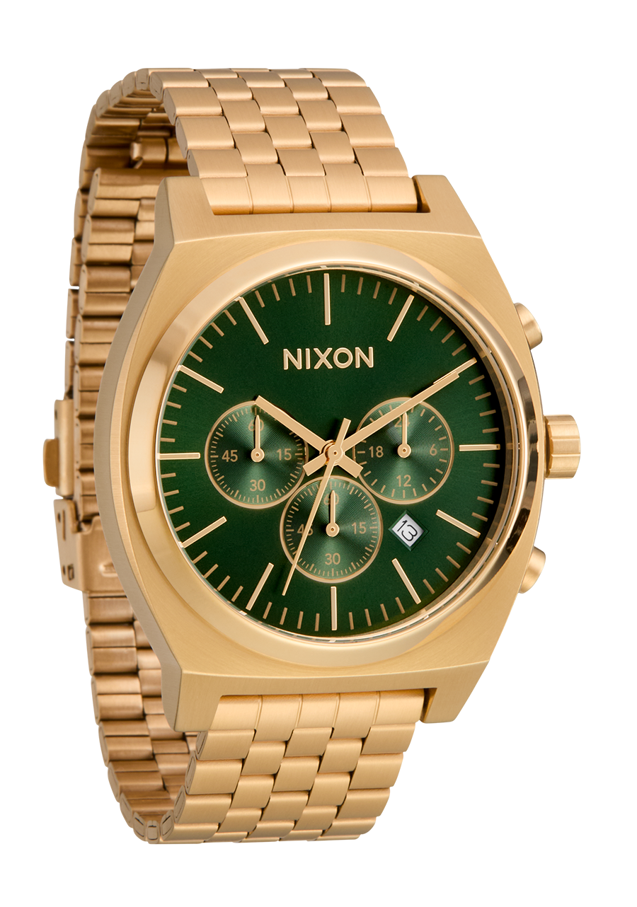 Time Teller Chrono - Oro / Raggio di sole verde View 2