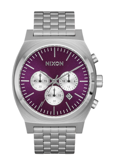 Time Teller Chrono - Silver / Purple Sunray