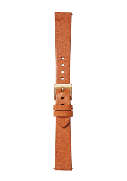 16mm Veg Tanned Leather Band - Marrone sella View 2