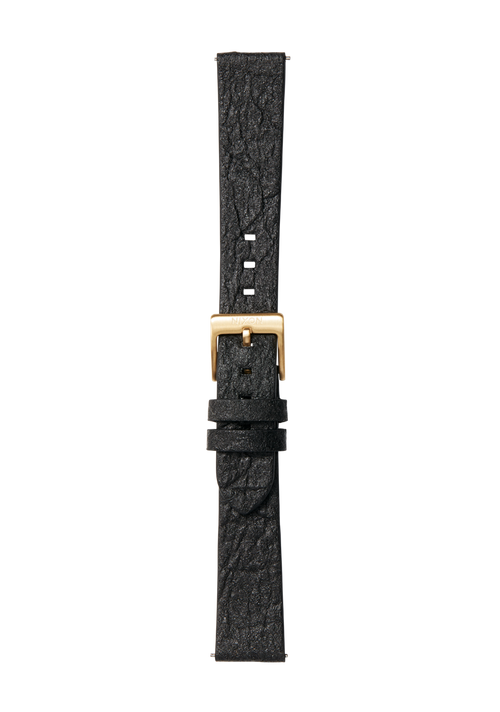 16mm Pineapple Leather Band - Schwarz