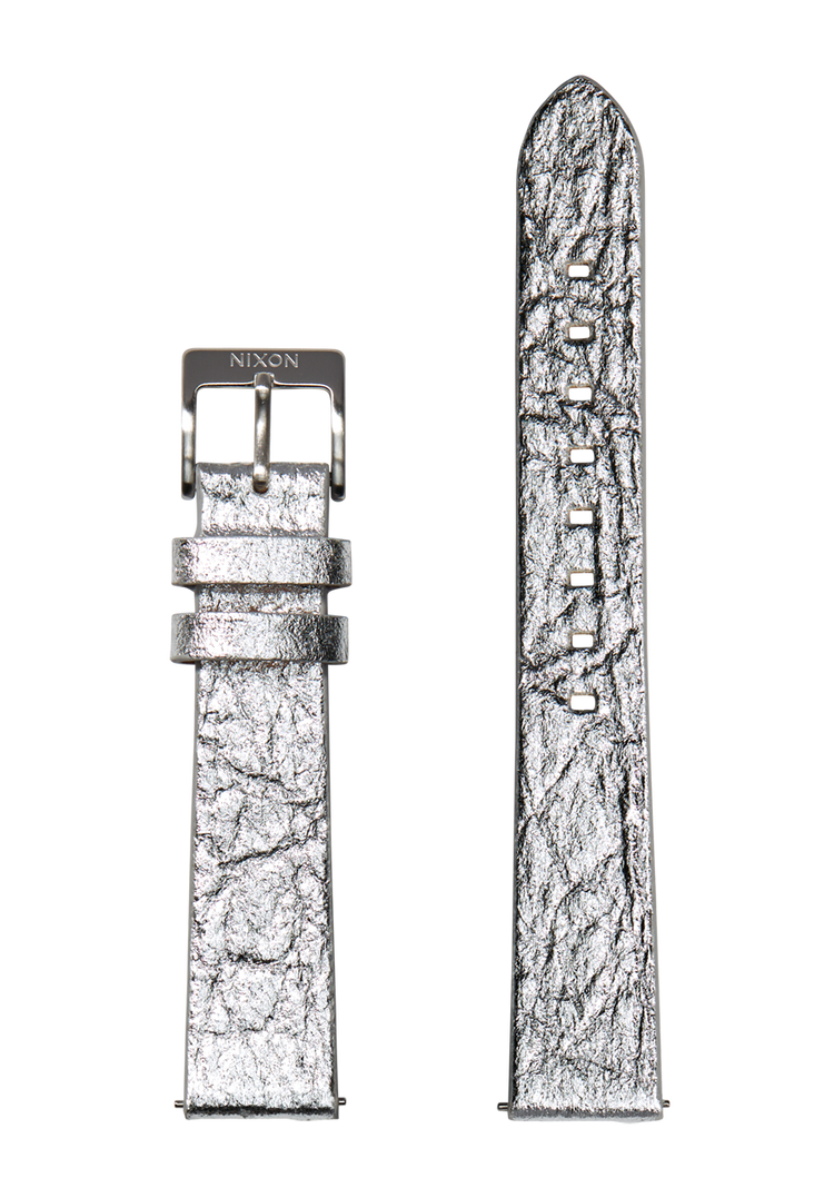 16mm Pineapple Leather Band - Foglia d'argento