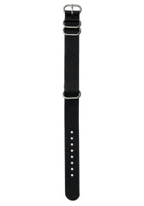 20mm Nylon #TIDE One Piece Band - Schwarz View 1