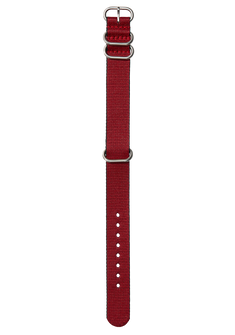 20mm Nylon #TIDE One Piece Band - Rot / Schwarz