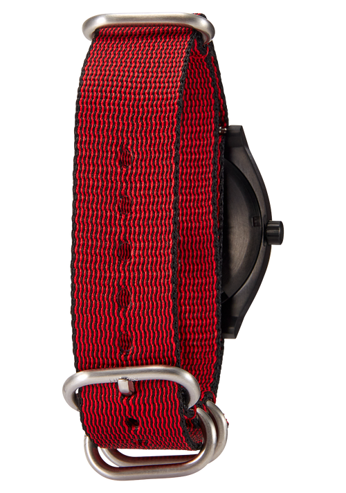 20mm Nylon #TIDE One Piece Band - Rot / Schwarz