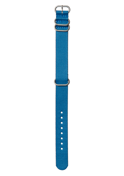 20mm Nylon #TIDE One Piece Band - Marineblau / Blau View 1