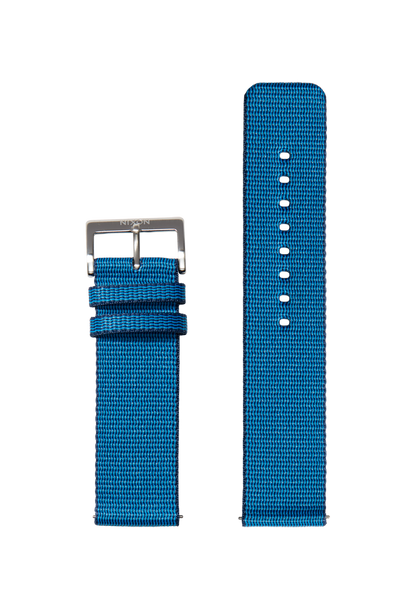 23mm Nylon #TIDE Band - Marineblau / Schwarz View 1