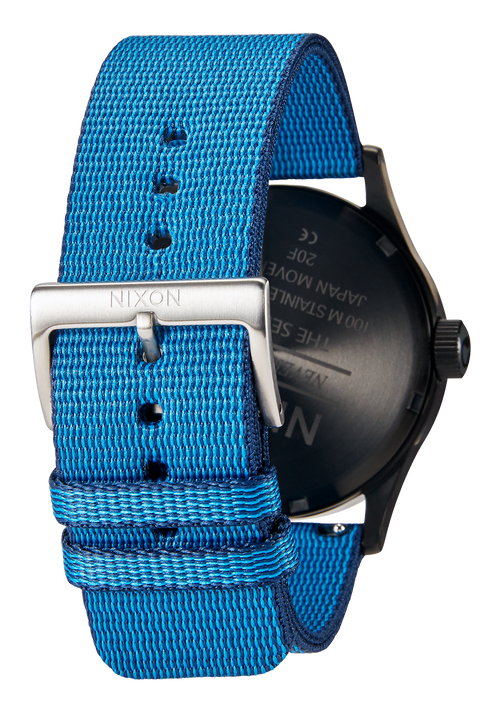 23mm Nylon #TIDE Band - Marineblau / Schwarz