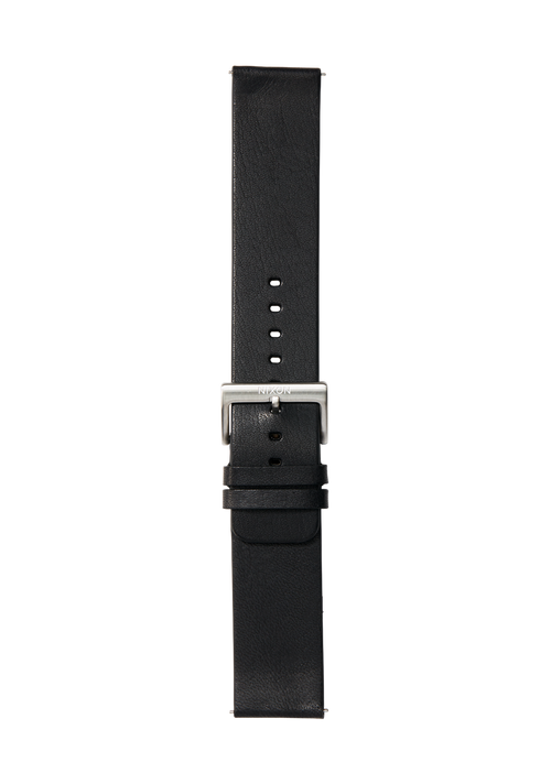 23mm Veg Tanned Leather Band - Nero