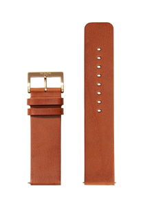 23mm Veg Tanned Leather Band - Marron clair View 1