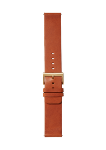 23mm Veg Tanned Leather Band - Marron clair View 2