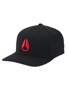Deep Down Flexfit Athletic Fit Hat - Noir / rouge