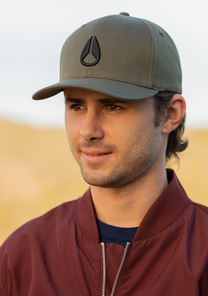 Deep Down Flexfit Athletic Fit Hat - Vert olive View 8