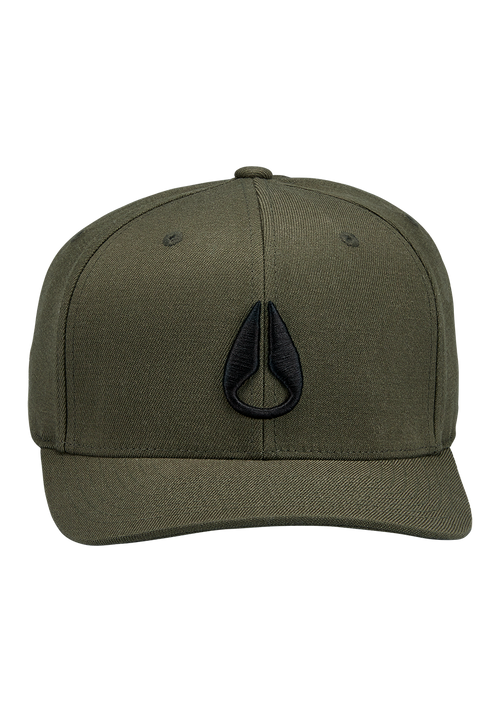 Deep Down Flexfit Athletic Fit Cap - Dunkel-Olivgrün