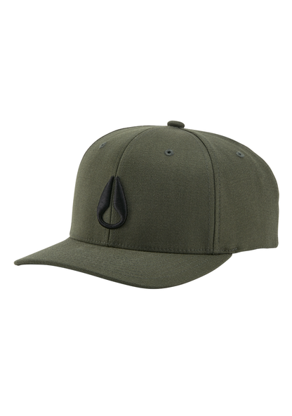 Deep Down Flexfit Athletic Fit Cap - Olive / Schwarz View 1