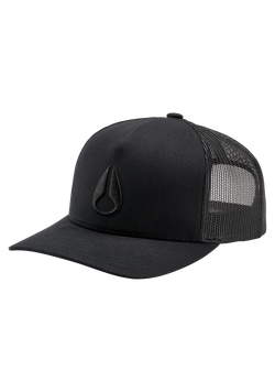 Iconed Trucker Hat - Schwarz / Schwarz