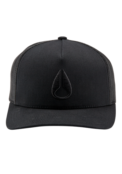 Iconed Trucker Hat - Schwarz / Schwarz View 3