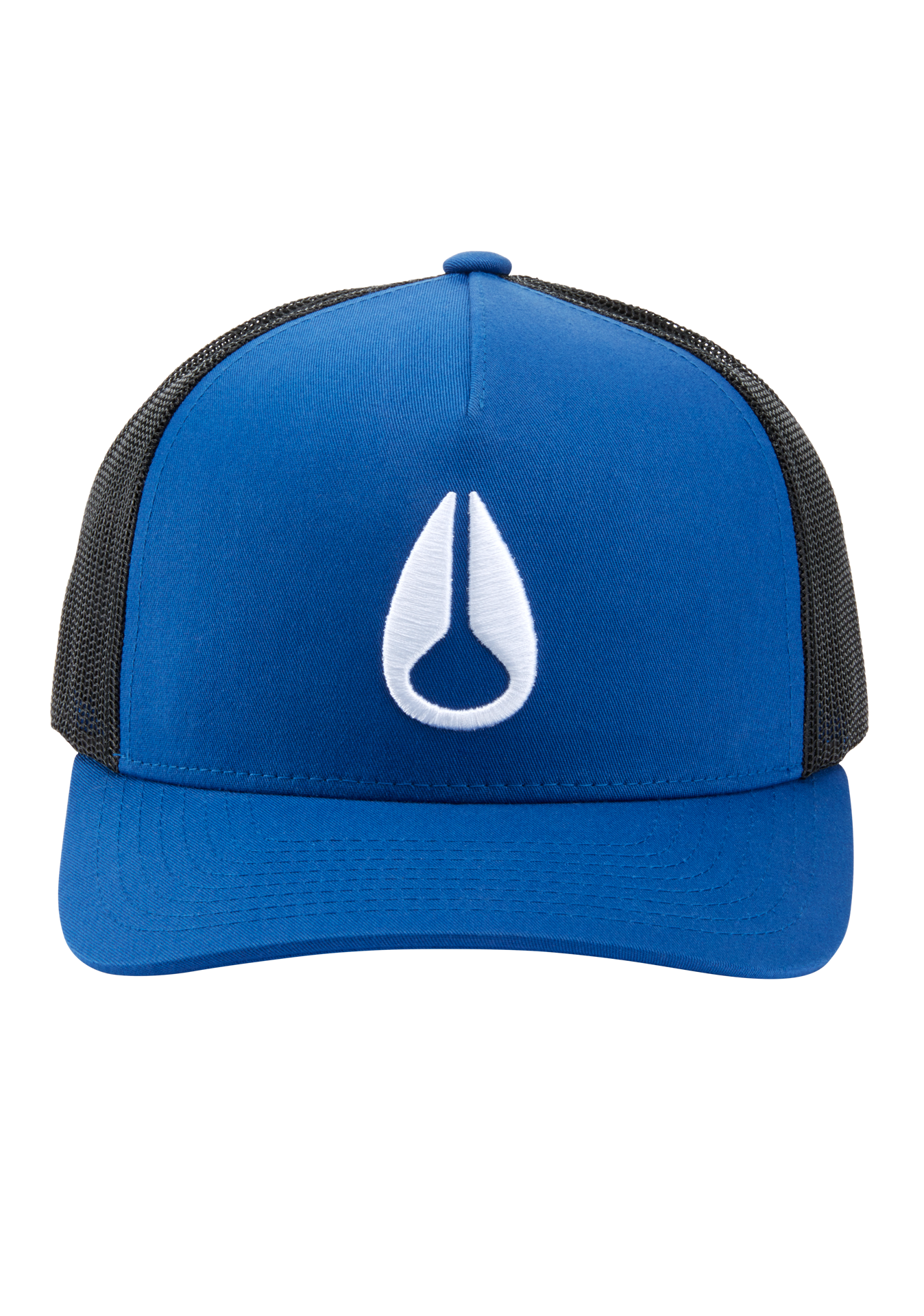 Trucker-Mütze mit Symbol - Royalblau / Schwarz View 3