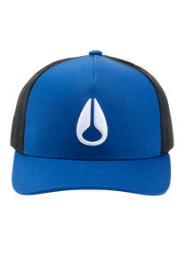 Trucker-Mütze mit Symbol - Royalblau / Schwarz View 3