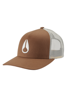 Iconed Trucker Hat - Brown / Off White