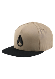 Simon Snap Back Cap - Khaki / Schwarz