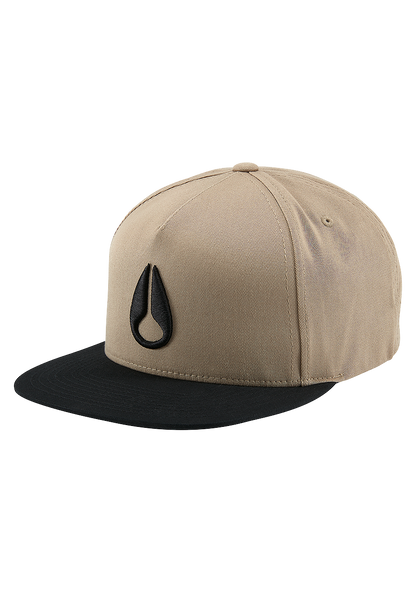 Simon Snap Back Cap - Khaki / Schwarz View 1