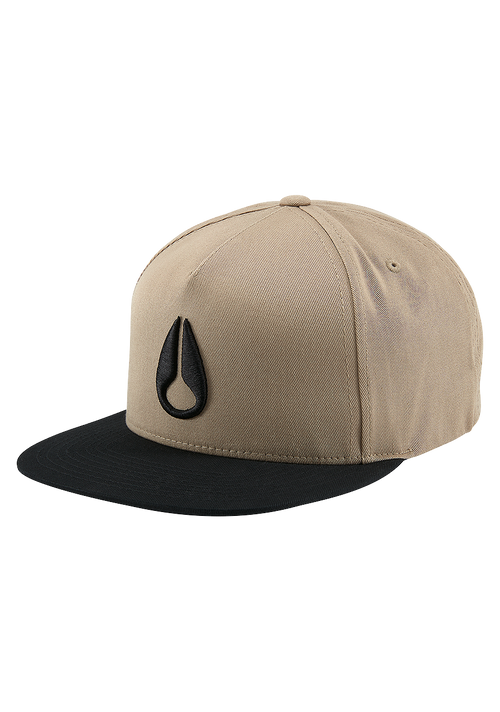 Simon Snap Back Cap - Khaki / Schwarz